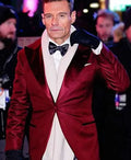 Ryan Seacrest The New Year’s Eve Celebration TV Series 2025 Ryan Seacrest Velvet Blazer For Mens