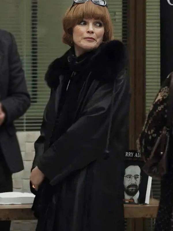 Maxine Peake Say Nothing Black Leather Coat