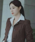 Nice to Not Meet You Seo Ji-hye Brown Cotton Jacket
