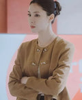 Seo Ji-hye Nice To Not Meet You TV Series 2025 Yoon Hwa-young Brown Wool Jacket For Womens