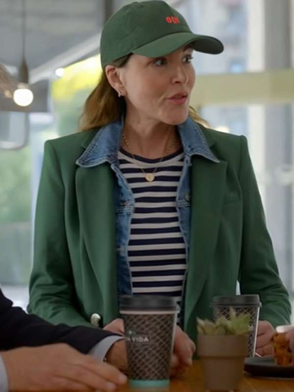 Christa Miller Shrinking S02 Green Blazer