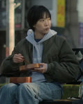 Si-Jeong The Trunk Green Bomber Jacket