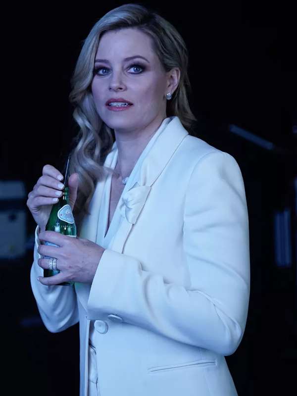 Elizabeth Banks Skincare 2024 White Blazer