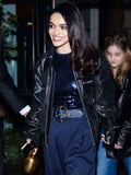 Rachel Zegler Snow White 2025 Black Leather Jacket
