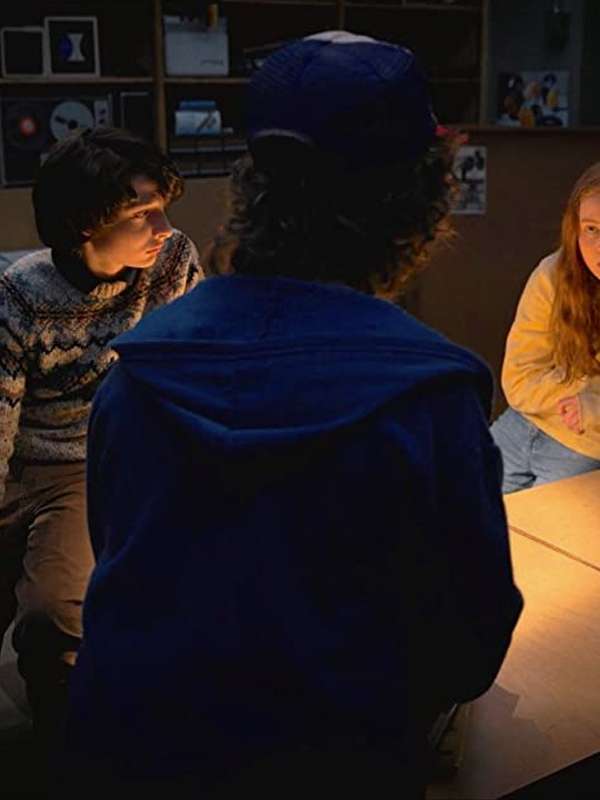 Gaten Matarazzo Stranger Things S02 Blue Hoodie