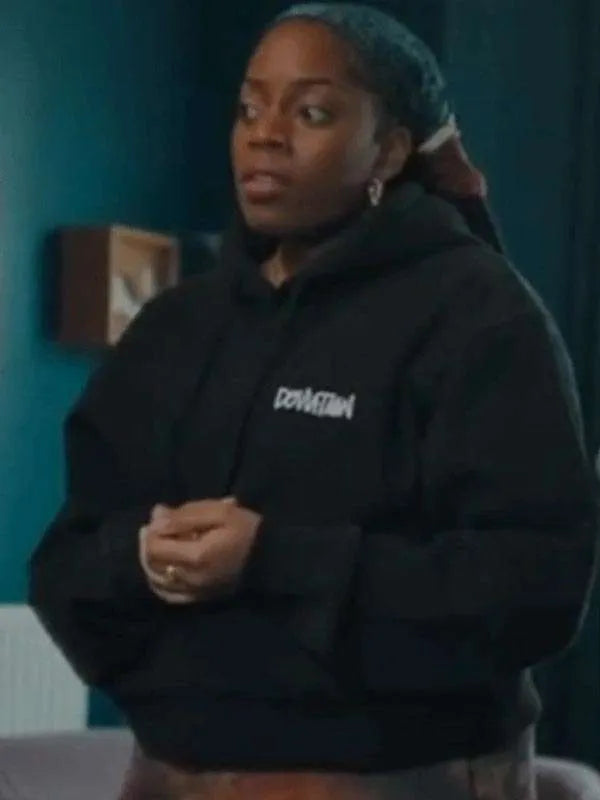 Queenie Jenkins Queenie Deviation Black Hoodie