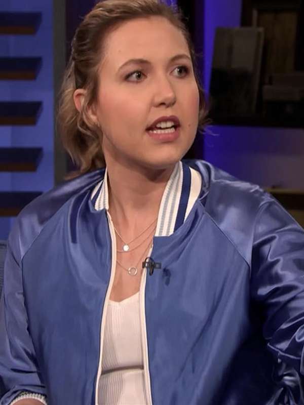 Taylor Tomlinson Conan S09 Blue Bomber Jacket