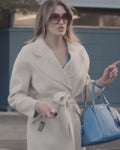 Tess Haubrich Friends Like Her Beige Coat