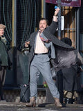 Taron Egerton Tetris Black Trench Coat