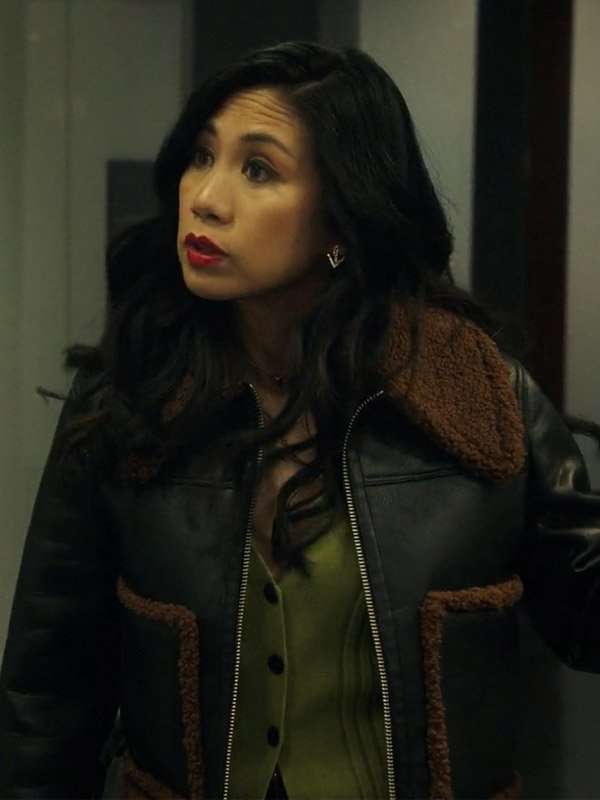Melody ‘Mel’ Bayani The Equalizer S03 Shearling Leather Jacket