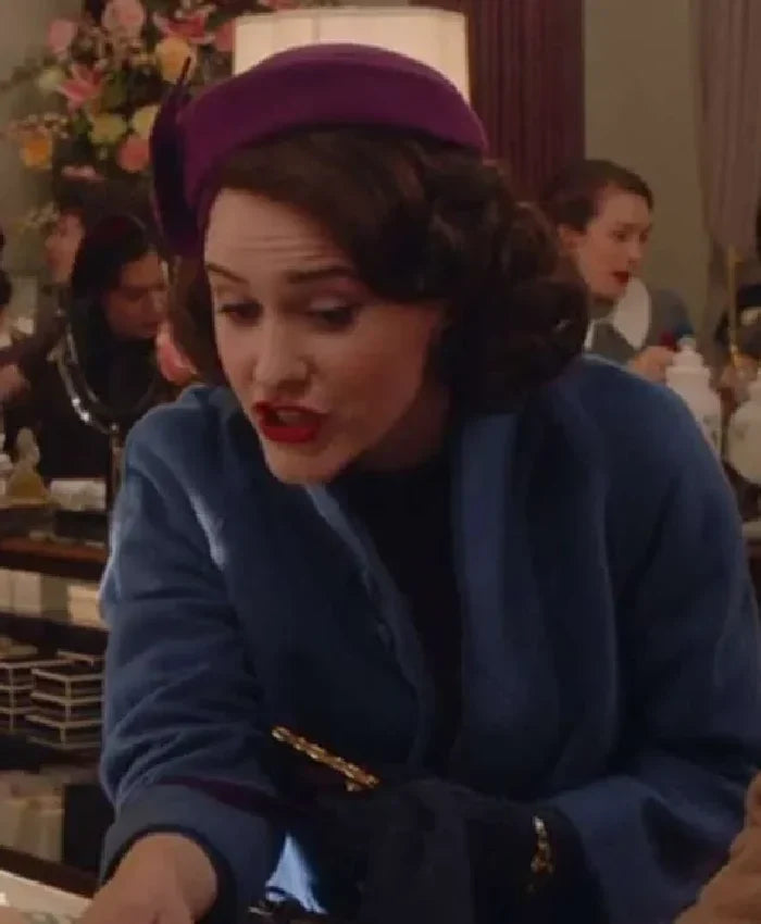 Rachel Brosnahan The Marvelous Mrs. Maisel 2017 Grey Wool Coat For Women