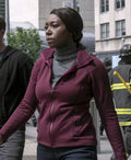 The Night Agent Amanda Warren Maroon Jacket