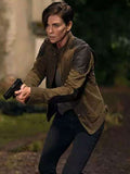 Charlize Theron The Old Guard Brown Jacket