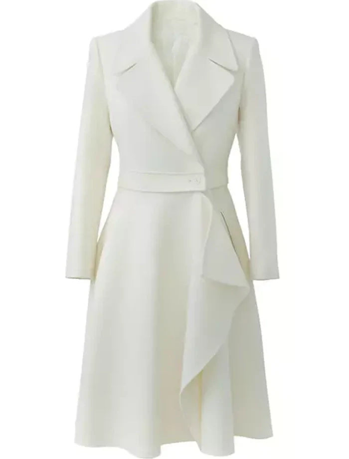 The Today Show 2024 Hoda Kotb White Wool Coat