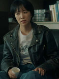 Jeong Si-Jeong The Trunk Black Leather Jacket