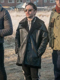 Brassic S05 Tommo Black Leather Coat