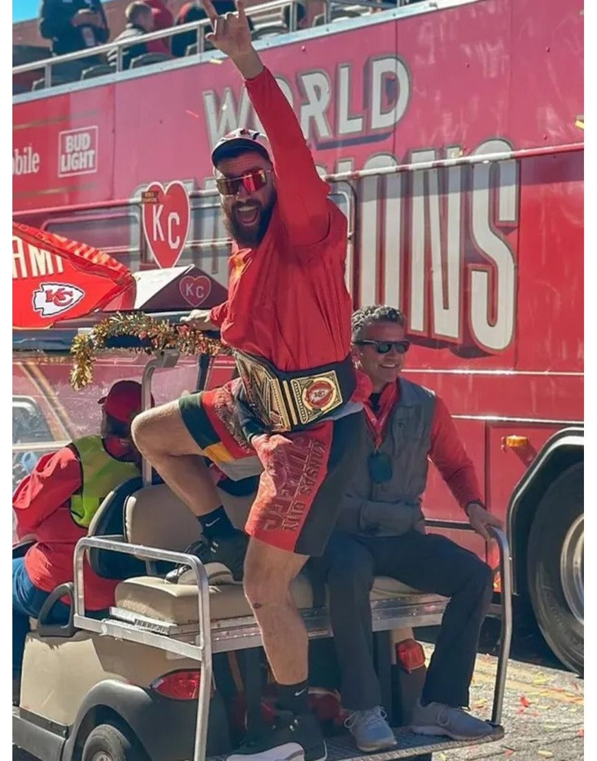 Travis Kelce Super Bowl Lviii Victory Parade Hoodie