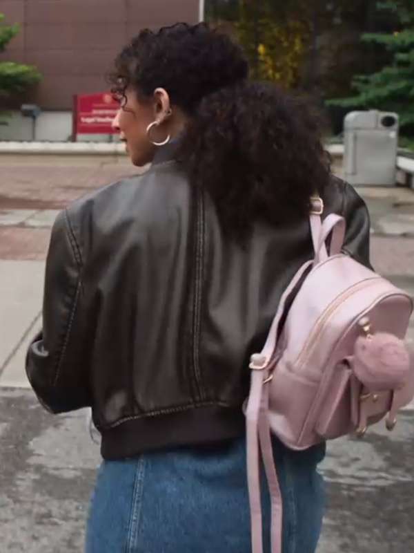 Sabrina Saudin True Justice Family Ties Black Leather Jacket