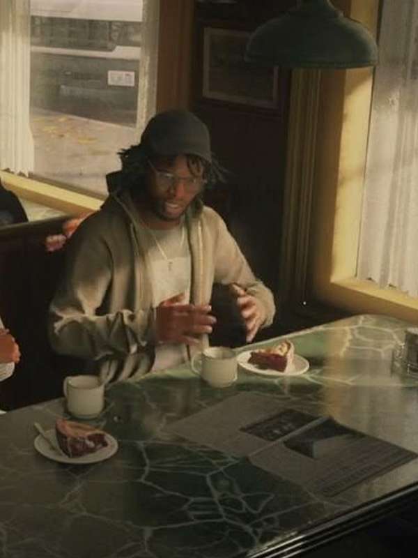Ed Booker Alan Wake 2 Grey Hoodie.