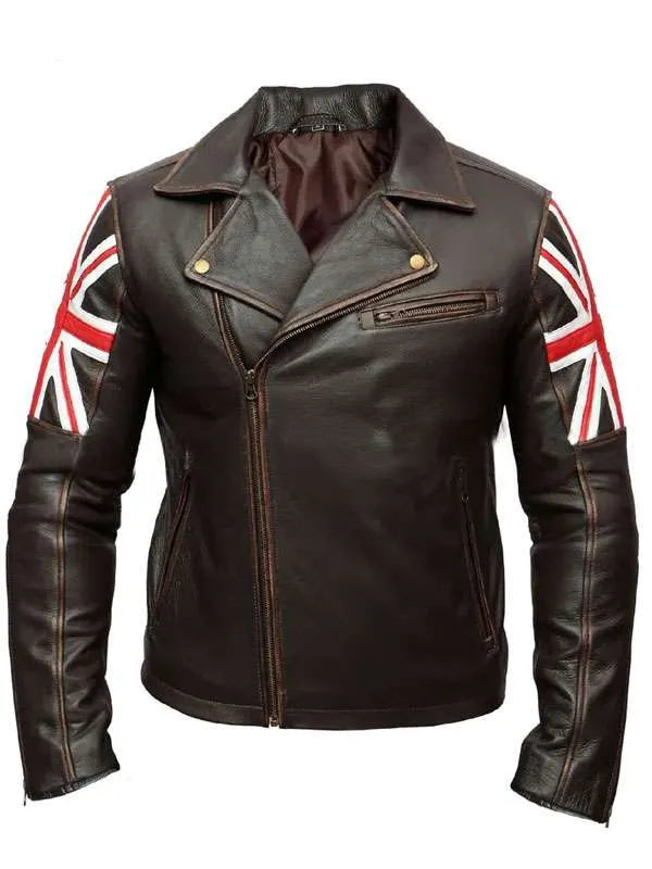 United Kingdom Flag Biker Jacket