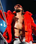 WWE Raw Seth Rollins Red Fur Jacket