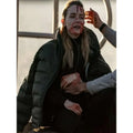 Willa Fitzgerald Alarum 2025 Green Puffer Jacket