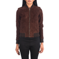 Bliss Suede Jacket Women, Brown