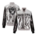Women's Las Vegas Raiders Cuce Two-Tone Sequin Jacket
