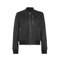 Sheep Zipper Leather Bomber Jacket Women