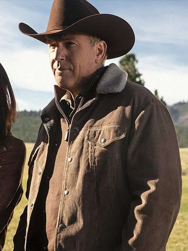 Yellowstone Kevin Costner Corduroy Jacket