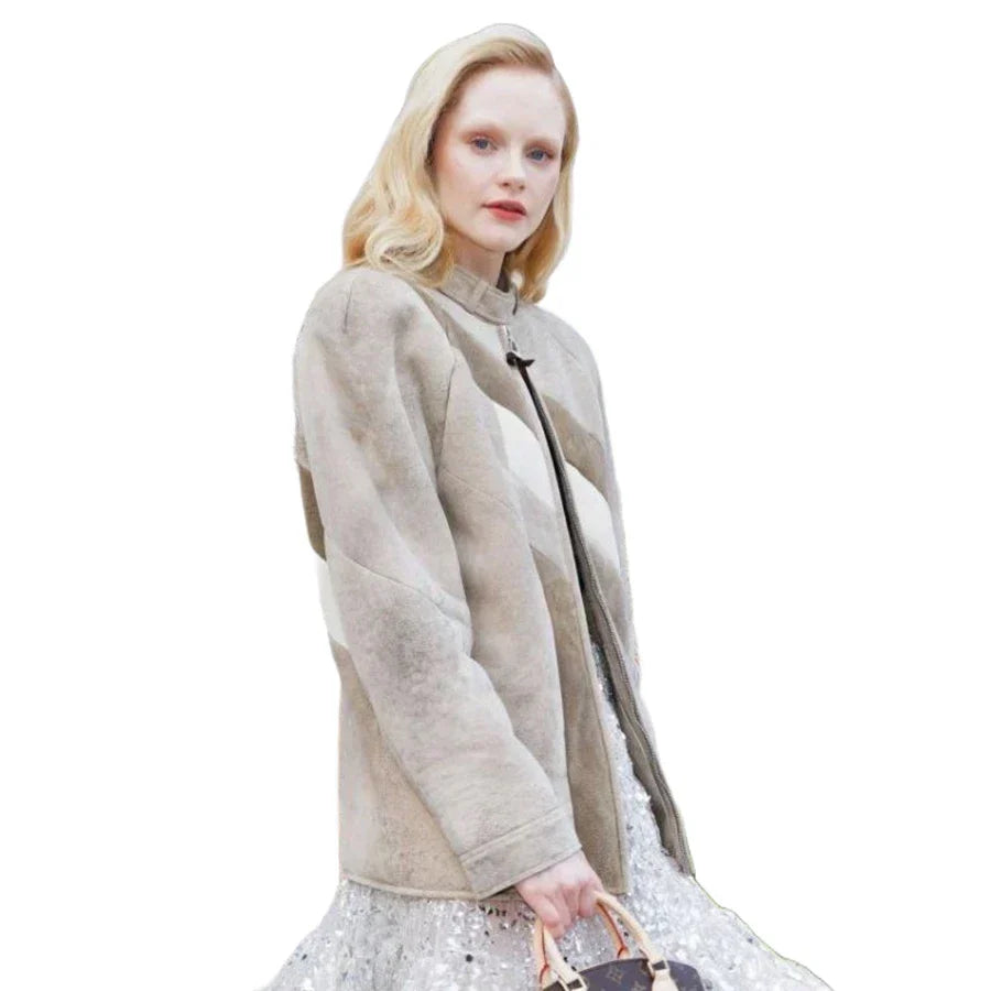 Emma Laird Belted Collar Jacket