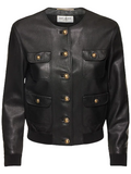 Saint Laurent Patch Bomber Jacket Women