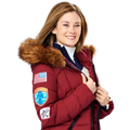 The Finnish Line Kim Matula Red Fur Hooded Jacket