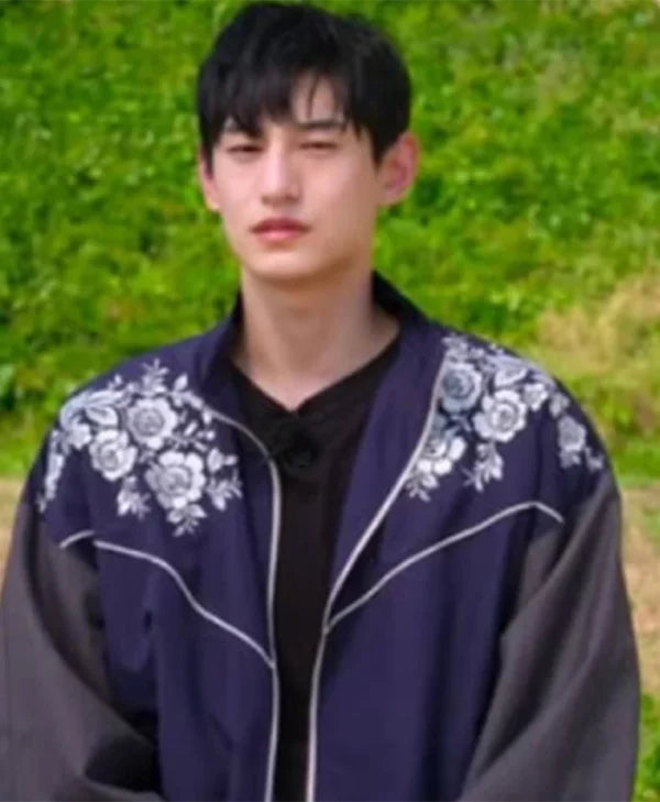 Kim Tae-Hwan Singles Inferno Floral Embroidered Jacket