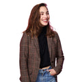 Gabby Between The Temples Checked Coat