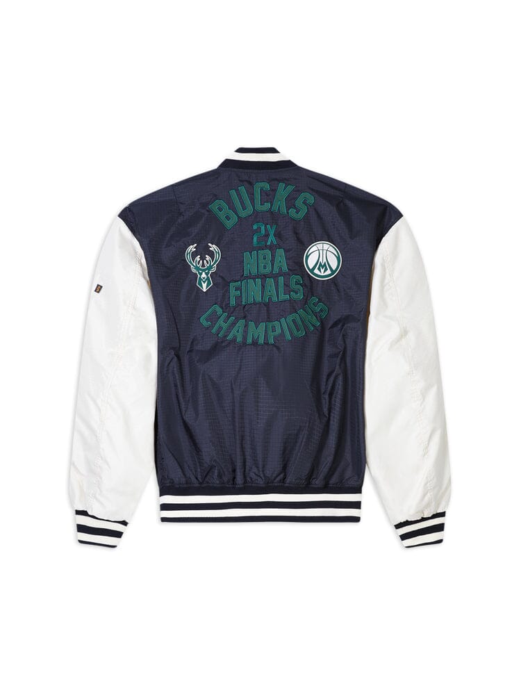 Milwaukee Bucks X Alpha X New Era L-2b Bomber Jacket