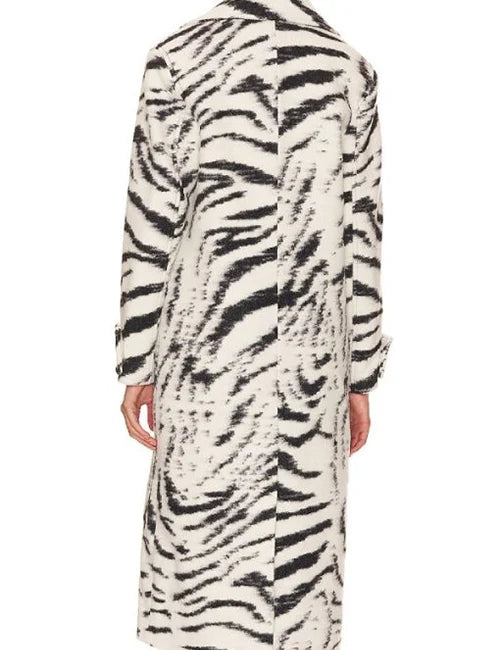 Karla Mosley Beyond The Gates Zebra Print Coat