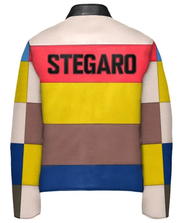 Stegaro Multicolor Leather Jacket