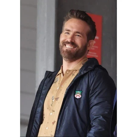 Ryan Reynolds Welcome To Wrexham S03 Black Jacket