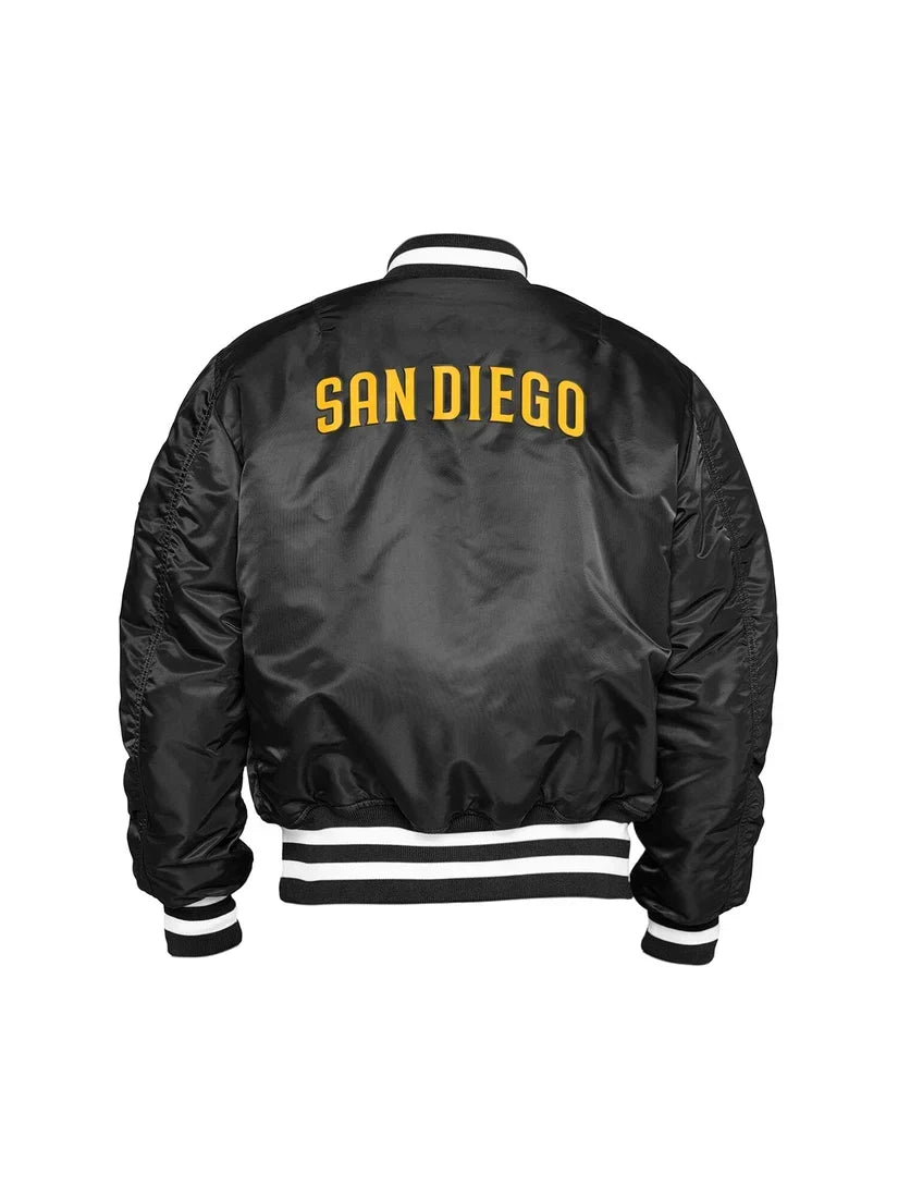 San Diego Padres X Alpha X New Era Ma-1 Bomber Jacket